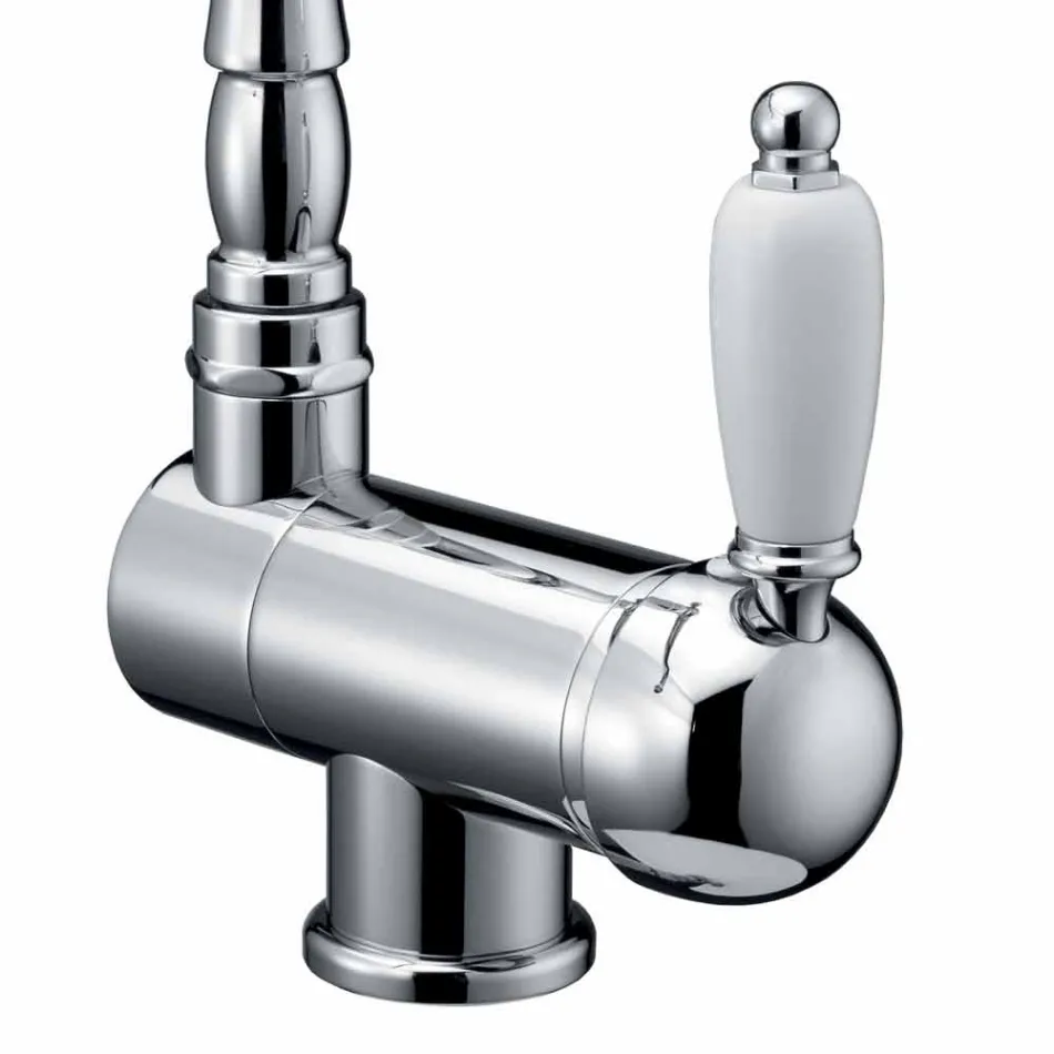 Miscelatore per Lavabo da Cucina Stile Classico in Ottone Made in Italy - Annodo Viadurini