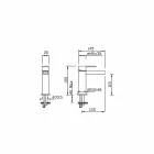 Miscelatore per Lavabo di Design Senza Scarico Made in Italy - Bibo Viadurini