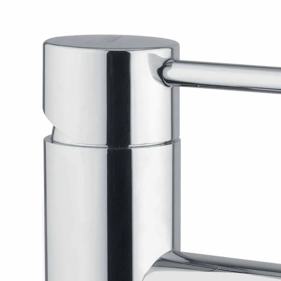 Miscelatore per Lavabo in Ottone Cromato con Scarico Made in Italy - Ermia Viadurini