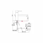 Miscelatore per Lavabo in Ottone Cromato con Scarico Made in Italy - Ermia Viadurini