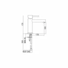 Miscelatore per Lavabo in Ottone Finitura Cromata Made in Italy - Ermia Viadurini