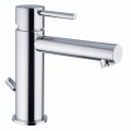 Miscelatore per Lavabo in Ottone Finitura Cromata Made in Italy - Ermia