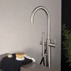 Miscelatore per Vasca Esterno da Terra in Acciaio Inossidabile AISI 316L - Artigli Viadurini