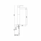 Miscelatore Prolungato per Lavabo in Ottone Senza Scarico Made in Italy - Ermia Viadurini