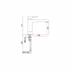 Miscelatore Prolungato Senza Scarico per Lavabo in Ottone Made in Italy - Sindra Viadurini