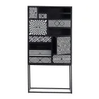 Mobile a Mosaico Etnico 4 Ante 6 Cassetti in Legno di Mango - Vanitoso Viadurini