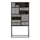 Mobile a Mosaico Etnico 4 Ante 6 Cassetti in Legno di Mango - Vanitoso Viadurini