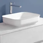 Mobile a Sospensione per il Bagno con Lavabo, Design in 4 Finiture - Paoletto Viadurini