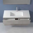 Mobile a Sospensione per il Bagno con Lavabo Integrato in 3 Dimensioni - Marione Viadurini