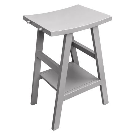 Mobile Arredo Bagno con Finitura in Legno e Top Semicurvo Grigio - Raomi Viadurini