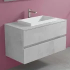 Mobile Bagno con Lavabo a Incasso, Design Moderno a Sospensione - Casimira Viadurini