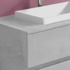 Mobile Bagno con Lavabo a Incasso, Design Moderno a Sospensione - Casimira Viadurini