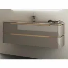 Mobile bagno con lavabo integrato design in legno Arya, made in Italy Viadurini