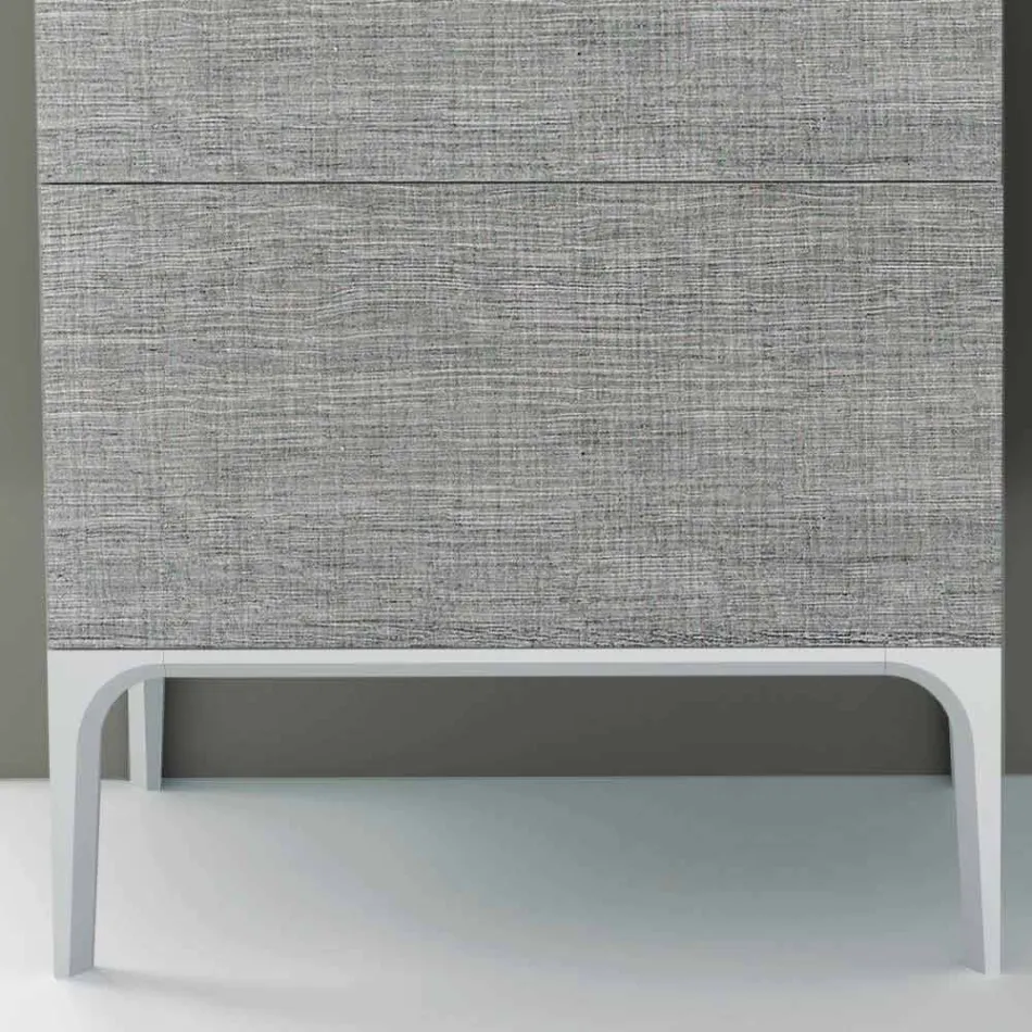 Mobile bagno con lavabo integrato in ecolegno Ambra,made in Italy  Viadurini