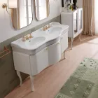 Mobile Bagno Monocolore con Lavabo in Ceramica Bianca - Candy Viadurini