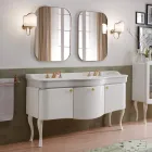 Mobile Bagno Monocolore con Lavabo in Ceramica Bianca - Candy Viadurini