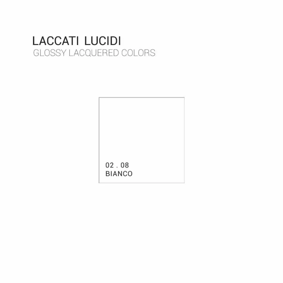 Mobile bagno sospeso 3 cassetti+2 ante in legno Happy,lavabo integrato Viadurini