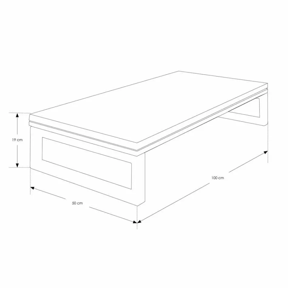 Mobile Bagno Sospeso in Teak con Portasalviette in Acciaio Inox - Saverno Viadurini