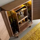 Mobile bar di design in legno massello 2ante Grilli York made in Italy Viadurini