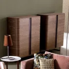 Mobile bar di design in legno massello 2ante Grilli York made in Italy Viadurini