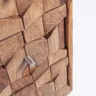 Mobile Cassettiera in Legno Sheesham Design 3 Cassetti Homemotion - Fregene Viadurini