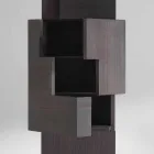 Mobile contenitore a colonna in legno di larice spazzolato Azalea Viadurini