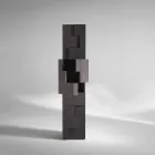 Mobile contenitore a colonna in legno di larice spazzolato Azalea Viadurini