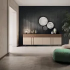 Mobile Credenza da Soggiorno in Legno Ecologico con Cassetti di Lusso - Serris Viadurini