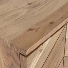 Mobile Credenza in Legno di Acacia 3 Ante Design Etnico Homemotion - Carla Viadurini