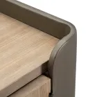 Mobile in Legno di Abete e Ferro Grigio con 3 Cassetti e 2 Ante - Cooper Viadurini