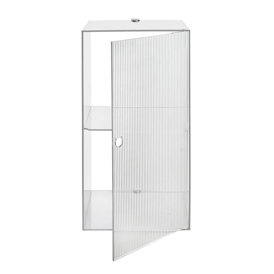 Mobile in Plexiglass da Parete Per Bagno in 4 Colori Made in Italy - Ligea Viadurini