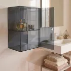 Mobile in Plexiglass da Parete Per Bagno in 4 Colori Made in Italy - Ligea Viadurini