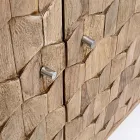 Mobile Madia in Legno Sheesham di Design a 4 Ante Homemotion - Fregene Viadurini