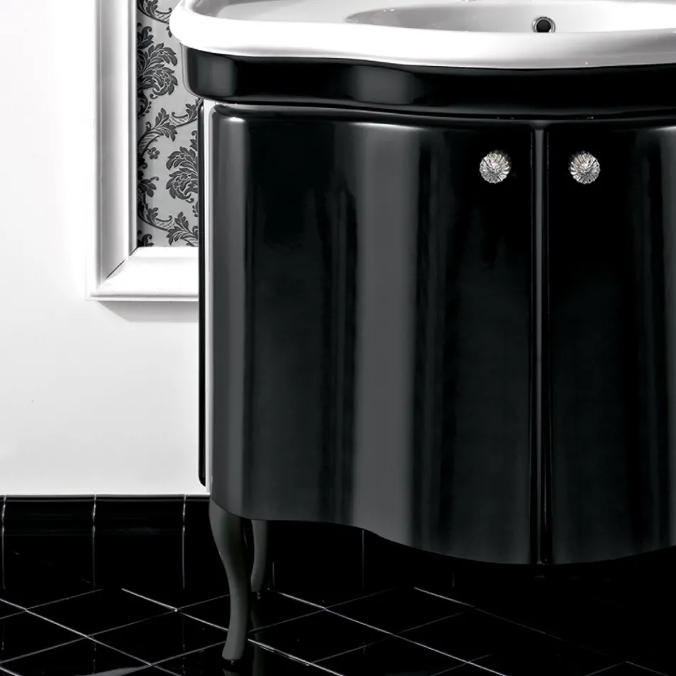 Mobile Moderno a Due Ante Laccato Lucido Made in Italy - Candy Viadurini