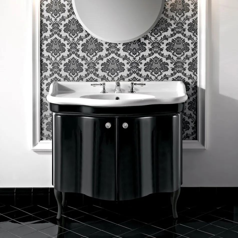 Mobile Moderno a Due Ante Laccato Lucido Made in Italy - Candy Viadurini