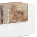 Mobile per Soggiorno 2 Ante e 2 Sportelli in Legno 2 Finiture - Theresse Viadurini