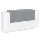 Mobile per Soggiorno 2 Ante e 2 Sportelli in Legno 2 Finiture - Theresse Viadurini