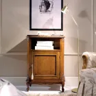 Mobile Porta Telefono Classico in Legno con Anta Made in Italy - Richard Viadurini