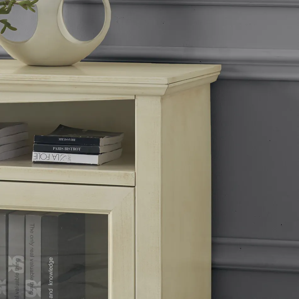 Mobile Porta Tv con 2 Ante e 3 Vani a Giorno Made in Italy - Ymir Viadurini