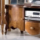 Mobile Porta Tv con 2 Ante e Cassetto in Legno Made in Italy - Caligola Viadurini