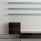 Mobile Porta Tv con 3 Mensole e Contenitore Battente Made in Italy - Roman Viadurini