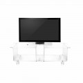 Mobile porta tv design moderno in plexiglass trasparente Mago Double