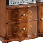 Mobile Porta Tv in Legno di Noce Stile Classico Made in Italy - Elegant Viadurini