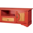 Mobile Porta Tv in Legno Impiallacciato di Diverse Finiture Made in Italy - Purusha Viadurini