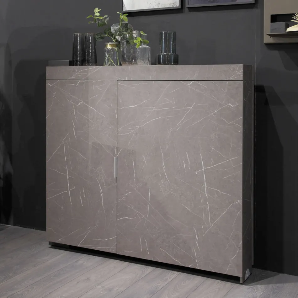 Mobile Rotante Multifunzione con Porta Tv e Tavolo Integrato Made in Italy - Illusione Viadurini