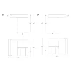 Mobile Rotante Multifunzione con Porta Tv e Tavolo Integrato Made in Italy - Illusione Viadurini