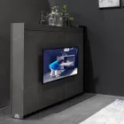 Mobile Rotante Multifunzione con Porta Tv e Tavolo Integrato Made in Italy - Illusione Viadurini
