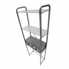 Mobiletto da Bagno Industrial di Design Moderno in Ferro - Pome Viadurini