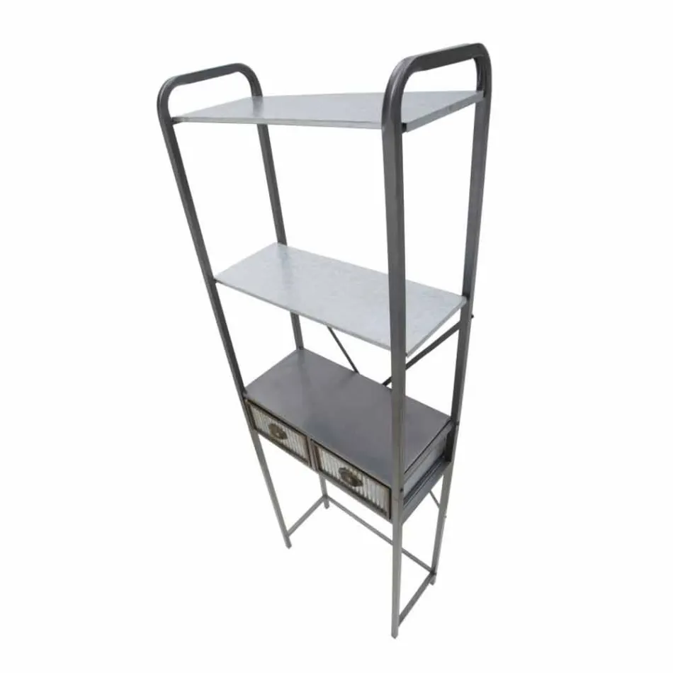 Mobiletto da Bagno Industrial di Design Moderno in Ferro - Pome Viadurini