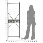 Mobiletto da Bagno Industrial di Design Moderno in Ferro - Pome Viadurini